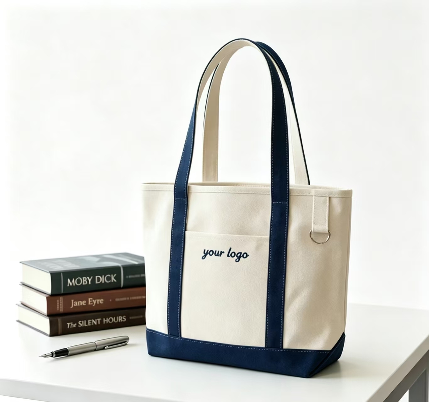 Bunte Canvas-Stofftasche mit Griffen 3