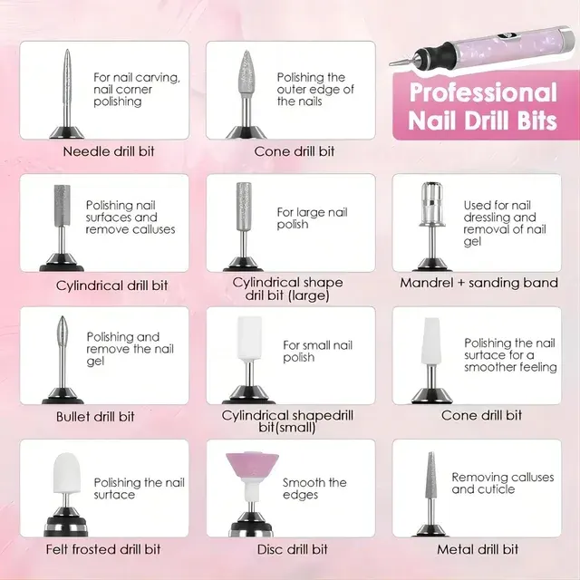 Kabellose Nagelbohrmaschine für Acryl-Nägel 4