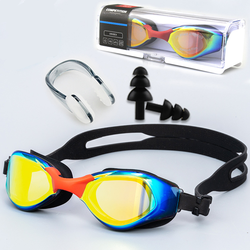 Schwimmbrille-Set mit Ohrstöpseln und Nasenklemme 3