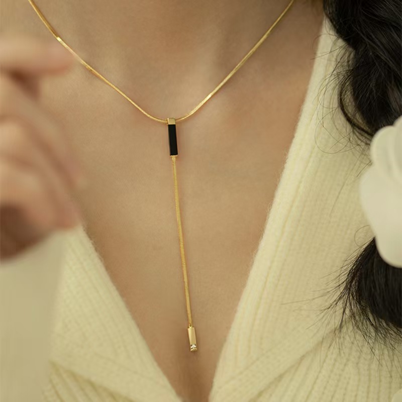 Y-Kette aus Edelstahl für Damen 2