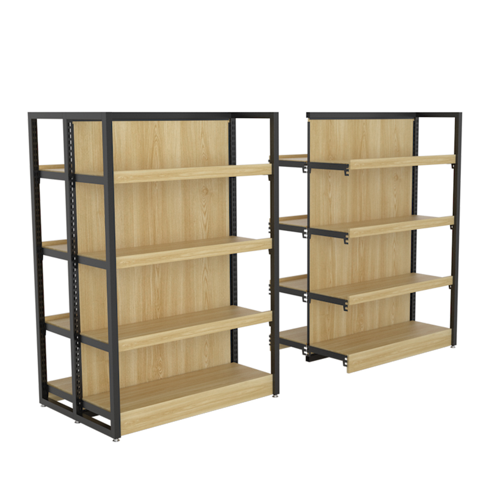 Holz-Stahl-Regal mit 5 Böden 3