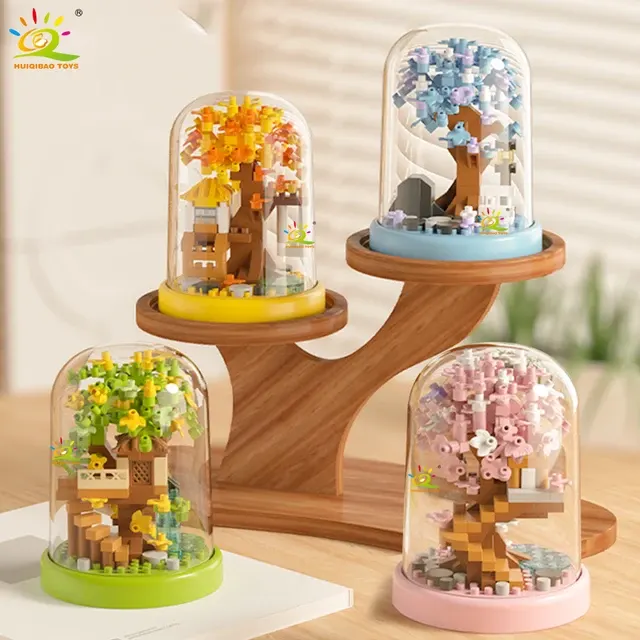 Mini-Baumhaus Mikro-Bausteine mit Vitrine 4