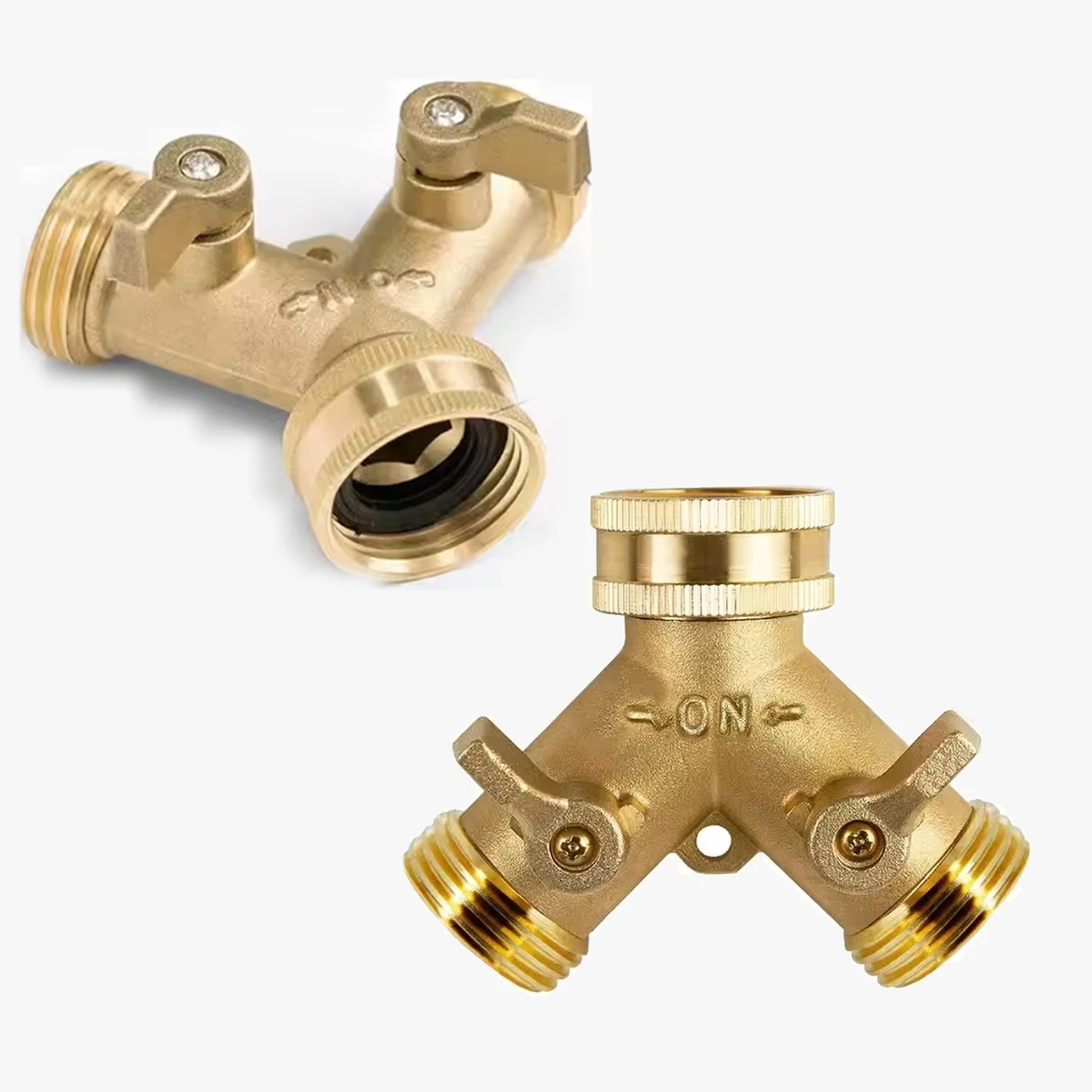 Messing-Wasserhahn-Adapter mit 3/4-Zoll-Anschluss 4