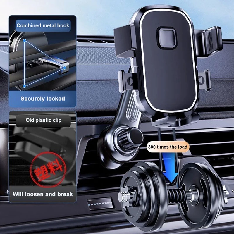 Schwerkraft-Autohalterung für Smartphones, 360° 4