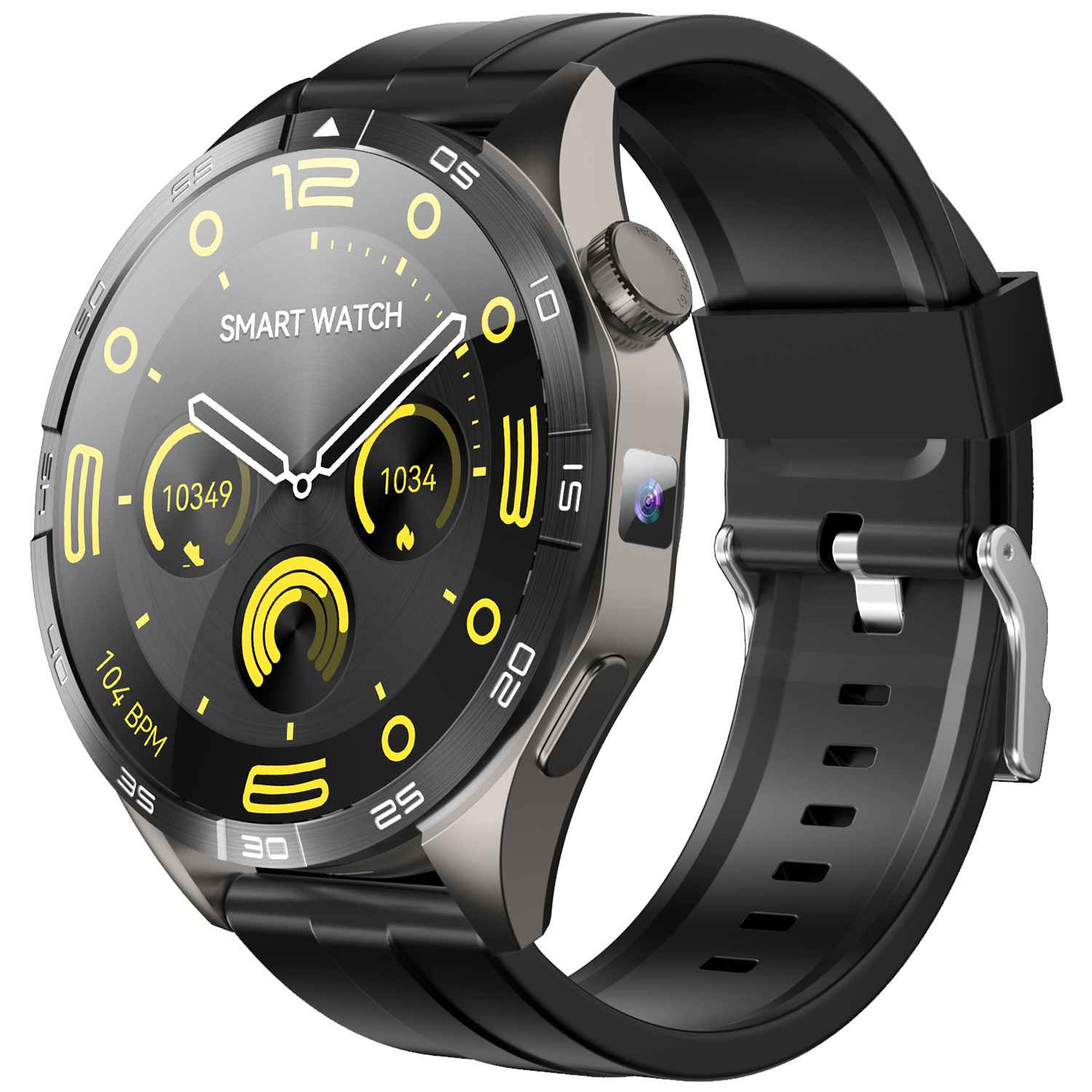 Runde AMOLED-Smartwatch mit Herzfrequenz und 4G 2