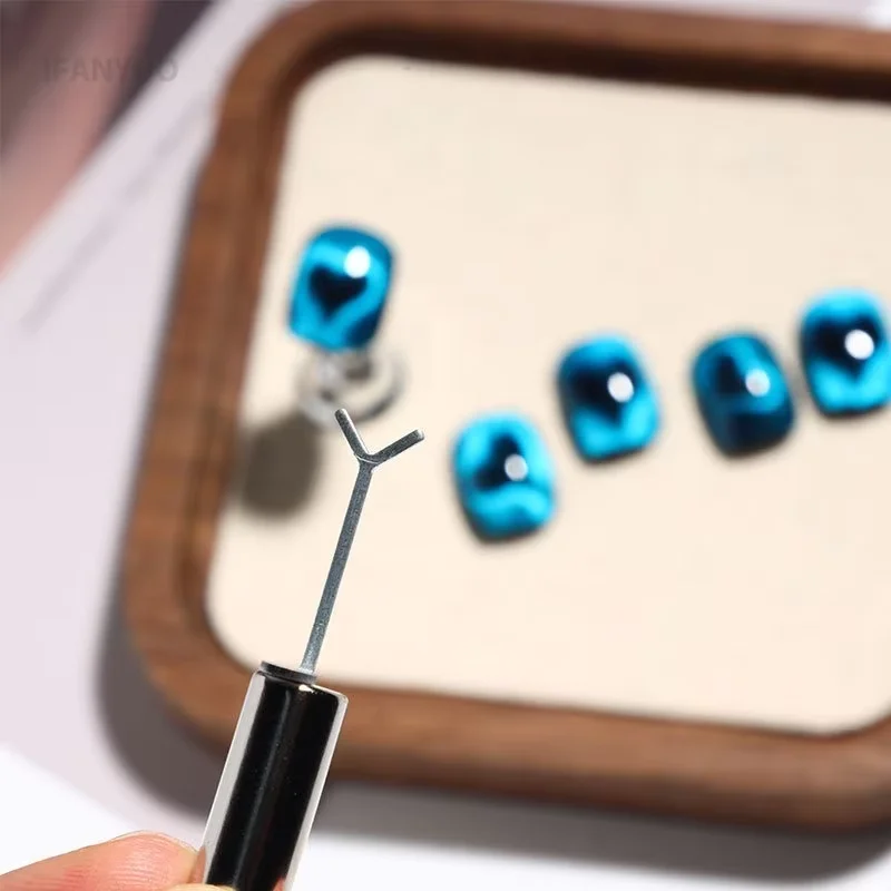 Y-förmiges Magnet-Nagelwerkzeug für Katzenaugen-Effekt 4
