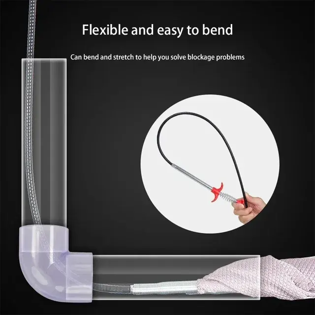 60 cm Rohrreinigungsstab für Abflüsse 4