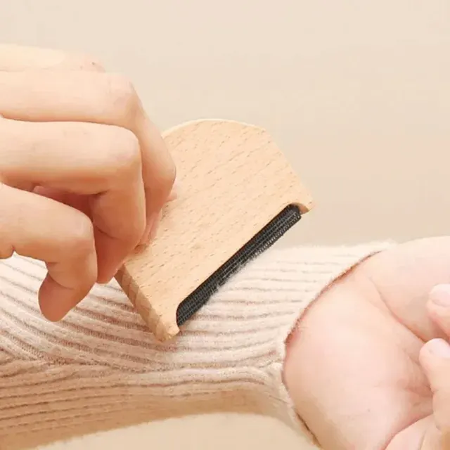 Holz-Fusselrasierer für Kaschmirpullover 2