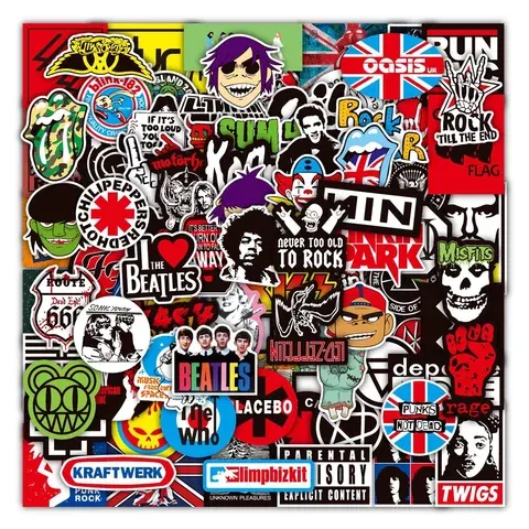 Rockband-Sticker