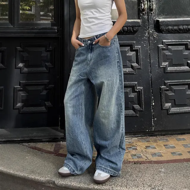 Damen Wide-Leg Jeans 1