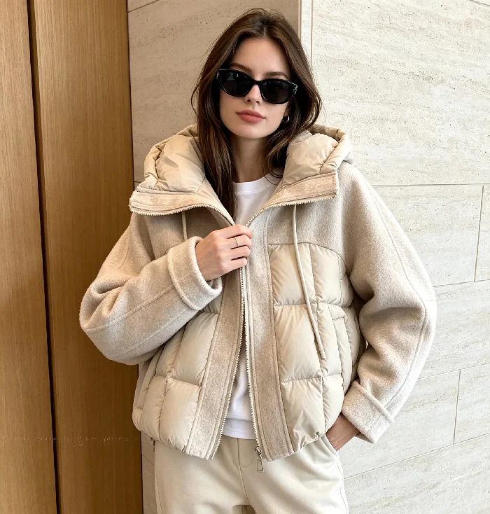 Damen-Steppjacke mit Kapuze 2