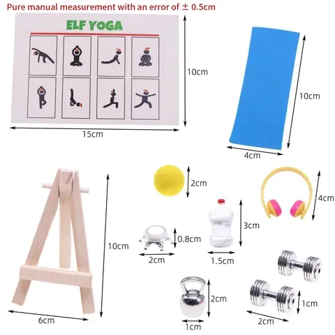 Puppenhaus-Miniatur-Fitness-Set