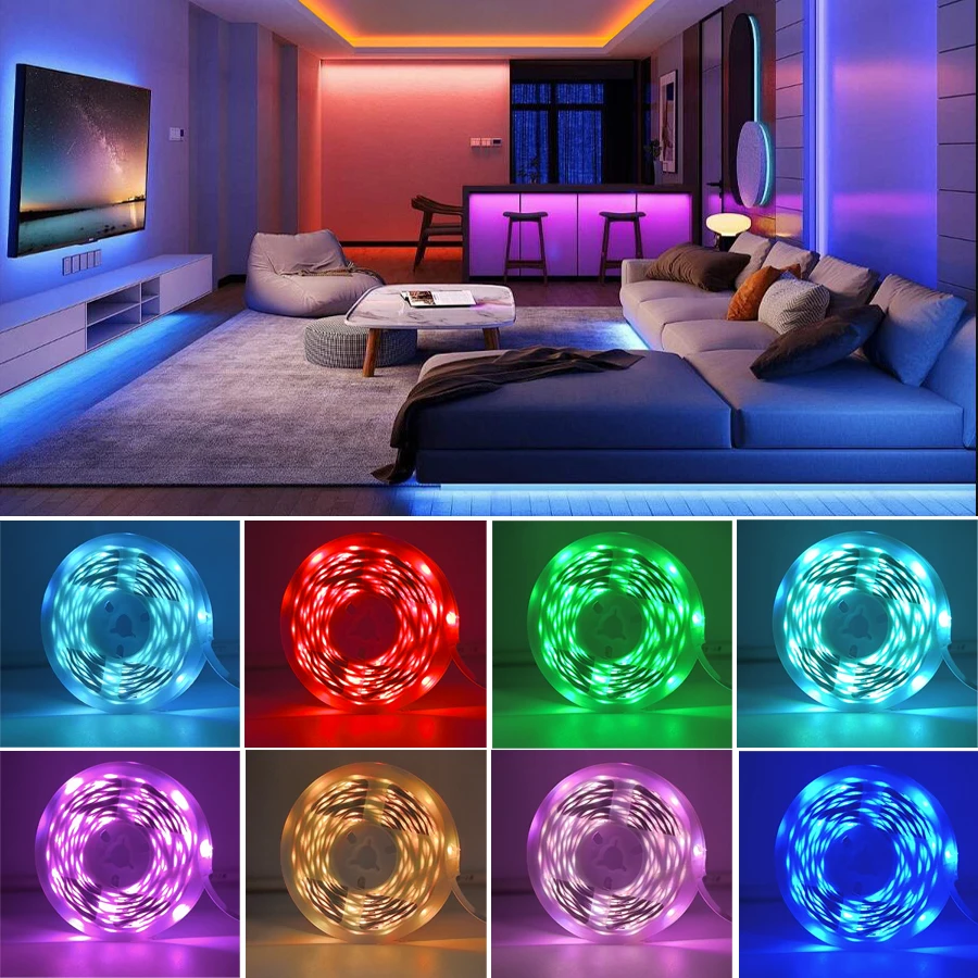 RGB-LED-Streifen 5 m mit Musiksync und App 3