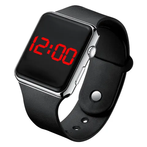 Quadratische Digitaluhr galvanisiert LED
