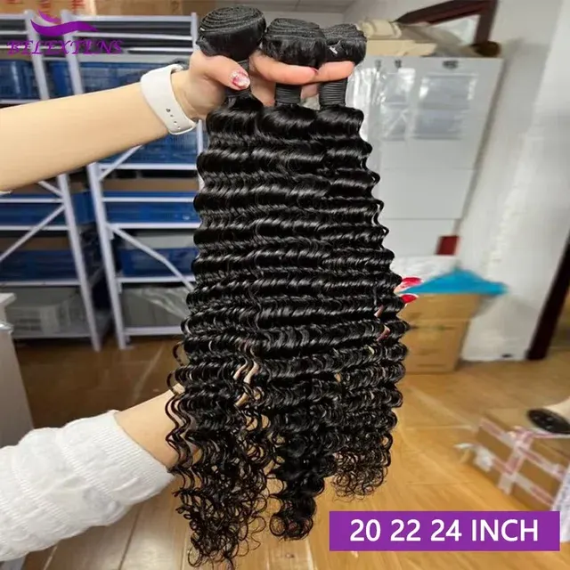 Tiefe Welle Echthaar-Bundles, 20–22 Zoll 2
