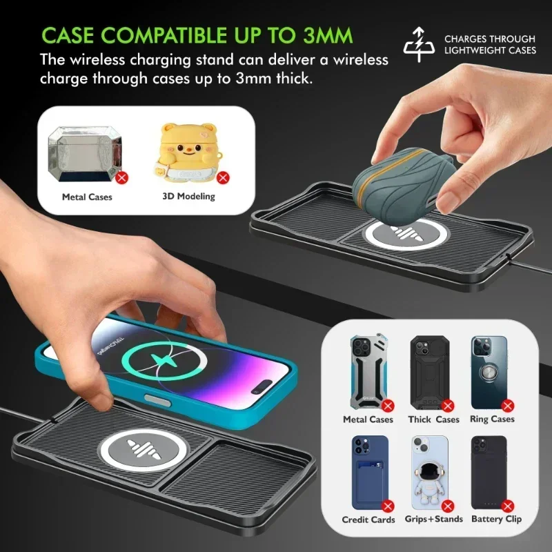 Kabelloses Ladepad mit USB-Kabel 3