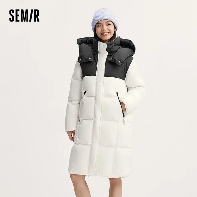 Damen-Daunenjacke lang 3