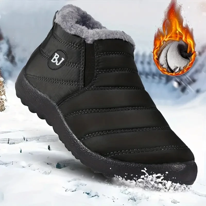 Plüsch-Plateaustiefel