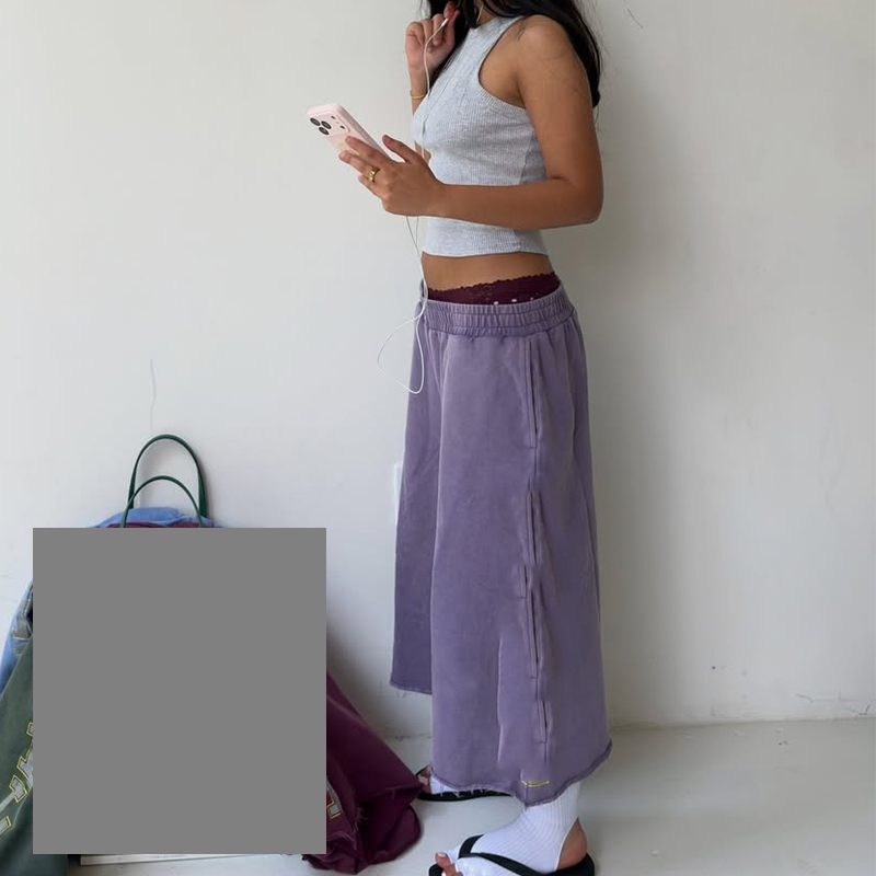 Basic Baumwoll Crop Top Rundhals 4