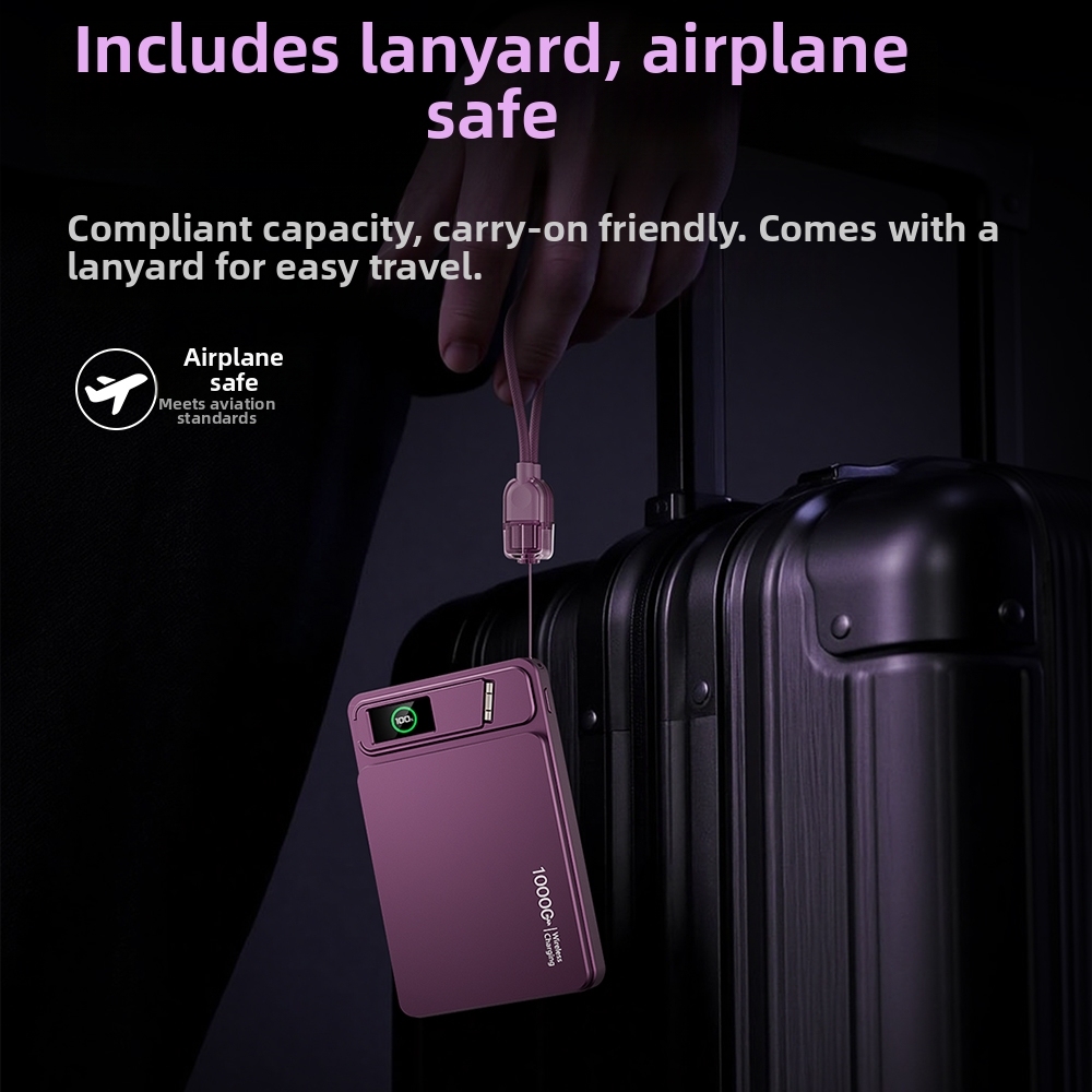 Ultraflache Magnet-Powerbank, 10000 mAh 3