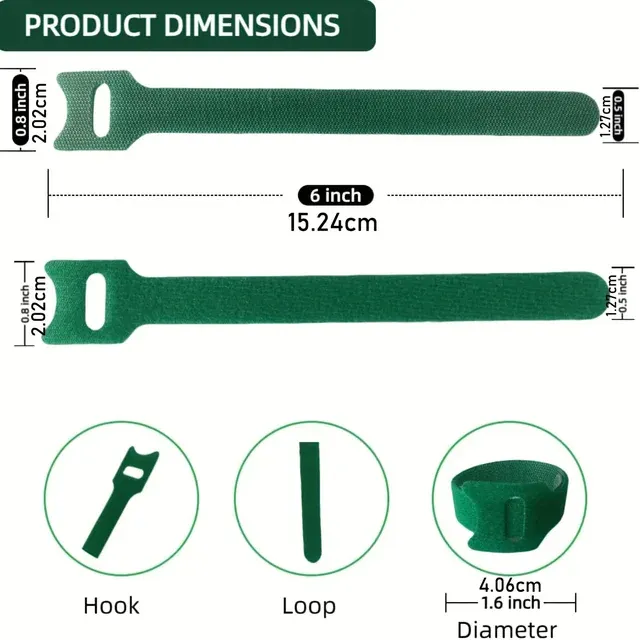 Wiederverwendbare Nylon-Pflanzenbinder mit Klettverschluss 3