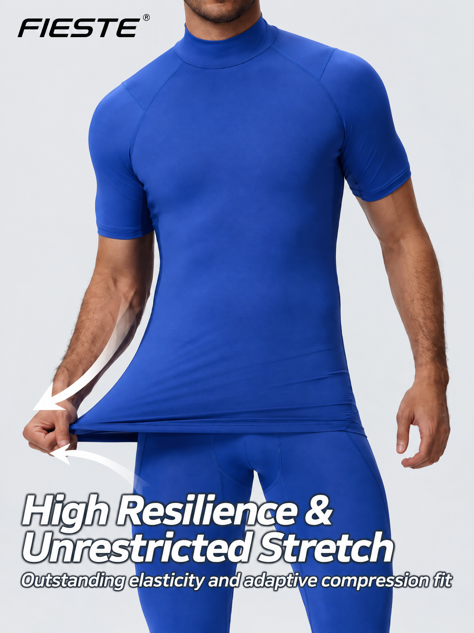 Herren Kurzarm Schnelltrocknend Gym Athletik-Shirt 2