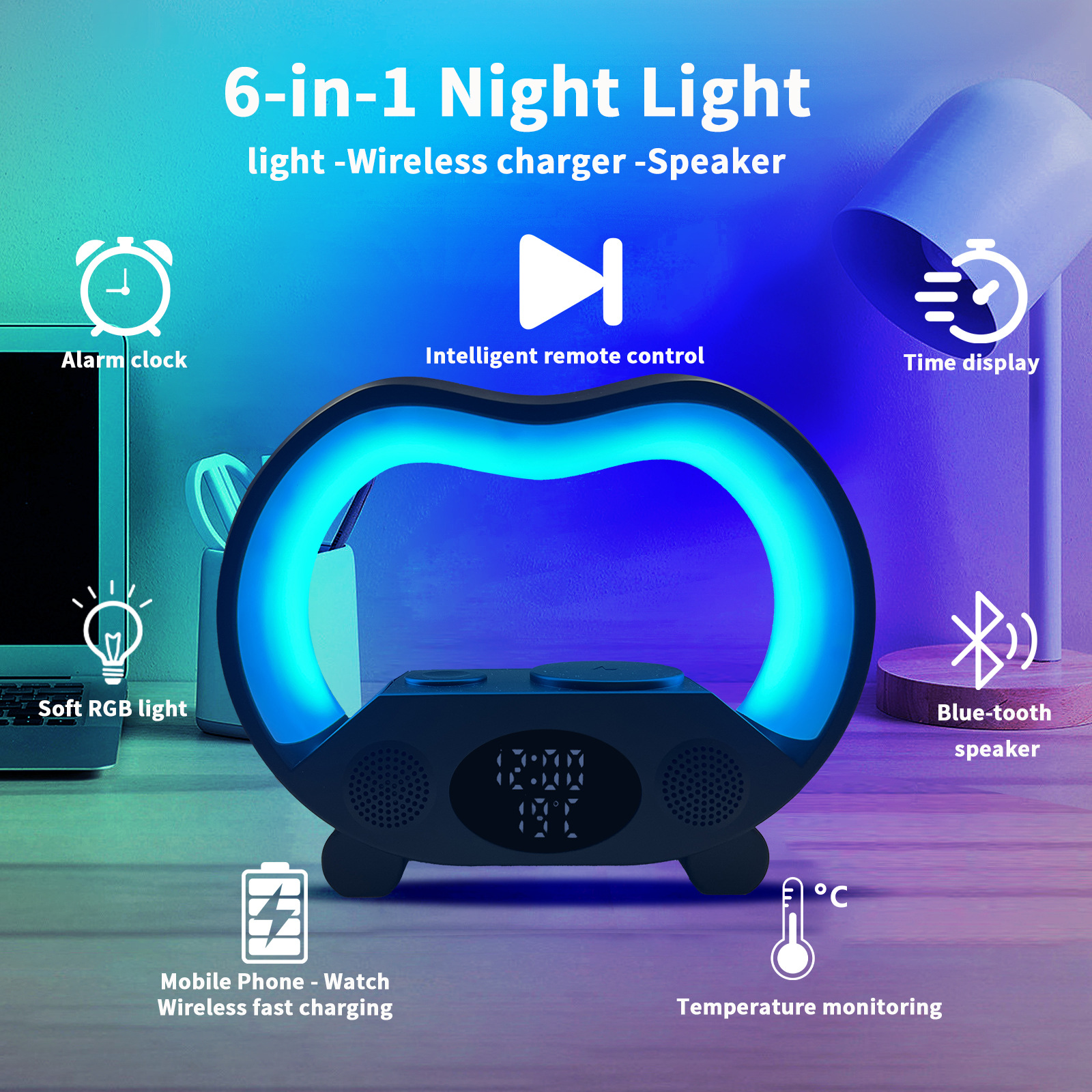 Smart-LED-Tischlampe