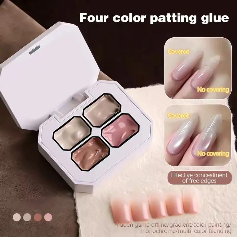 Vierfarbiges Nude-Patting-Gel für Farbverlauf
