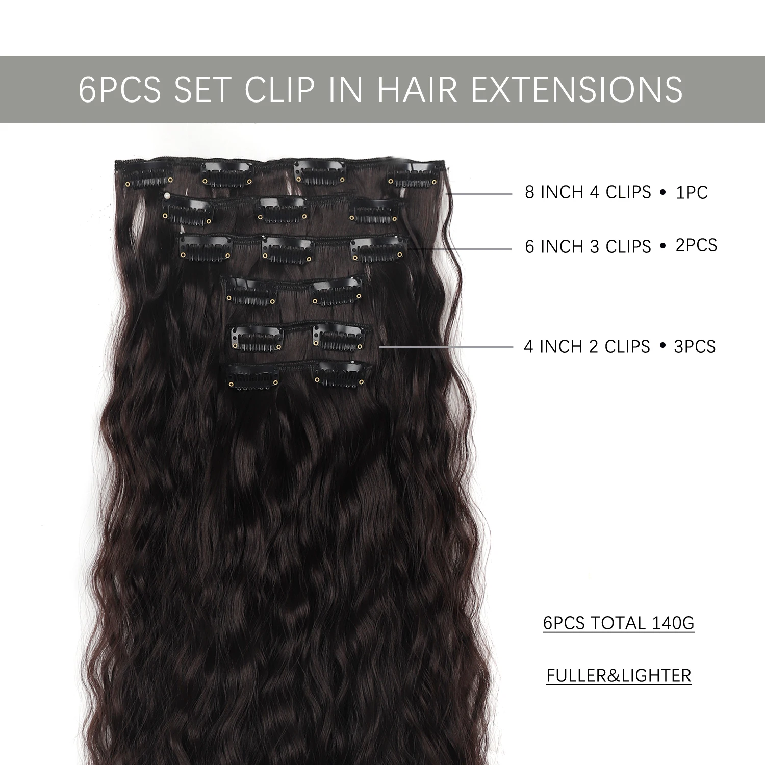 Clip-in-Haarverlängerung 3
