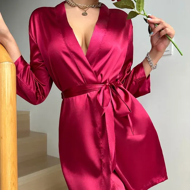 Damen-Satin-Schlafanzug 2