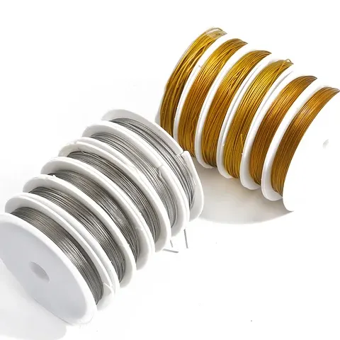 Edelstahl-Perlseil 0,3 bis 1,0 mm, 1 Rolle