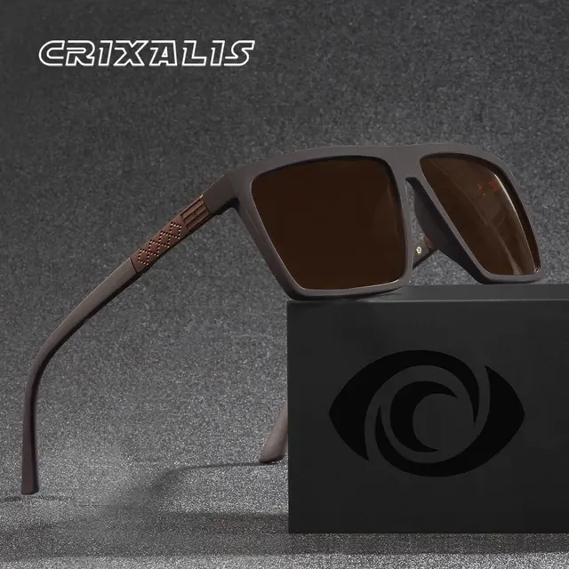 Vintage-Sonnenbrille quadratisch polarisiert UV400 2