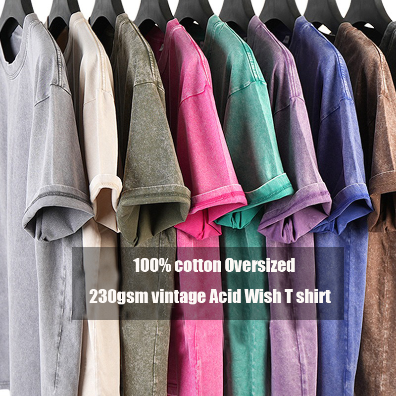 Übergroßes Herren-Acid-Wash-Shirt in Plus Size 2