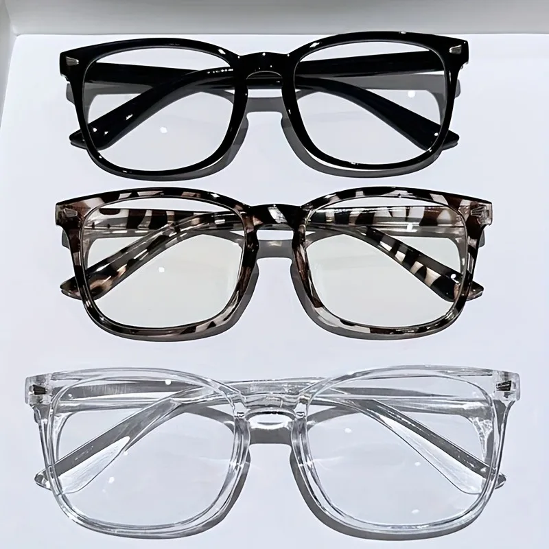 Leichte quadratische PC-Brille mit Klarglas 2