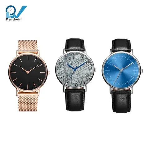 Minimalistische Quarz-Armbanduhr
