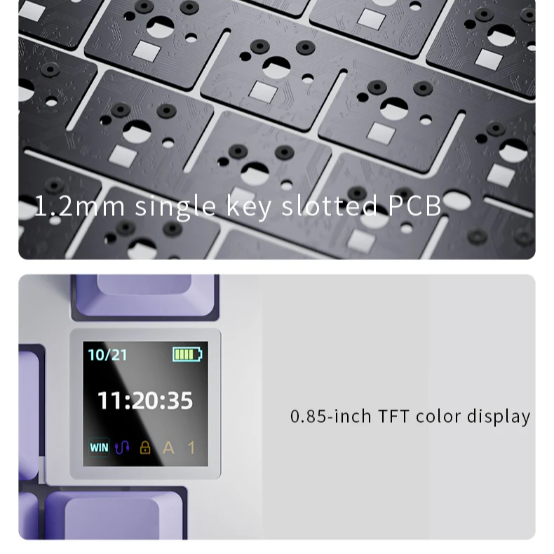 75% Kabelgebundene RGB Mechanische Gaming-Tastatur 4