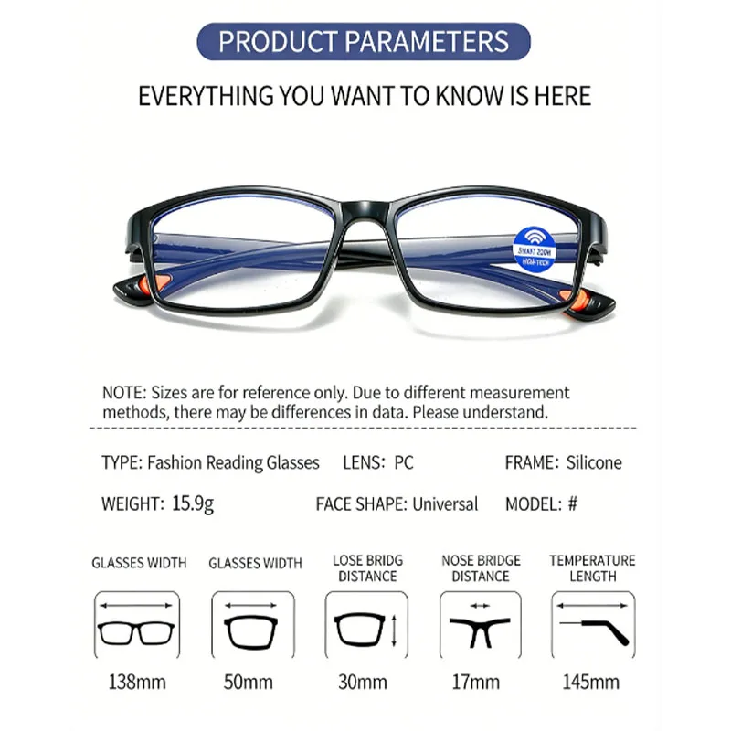 Ultraleichte HD-Lesebrille mit Blaulichtfilter 2