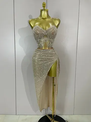 Pailletten-Partyset zweiteilig