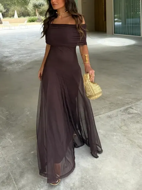 Mesh-Maxikleid 2