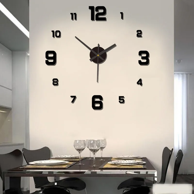 rahmenlose Wanduhr