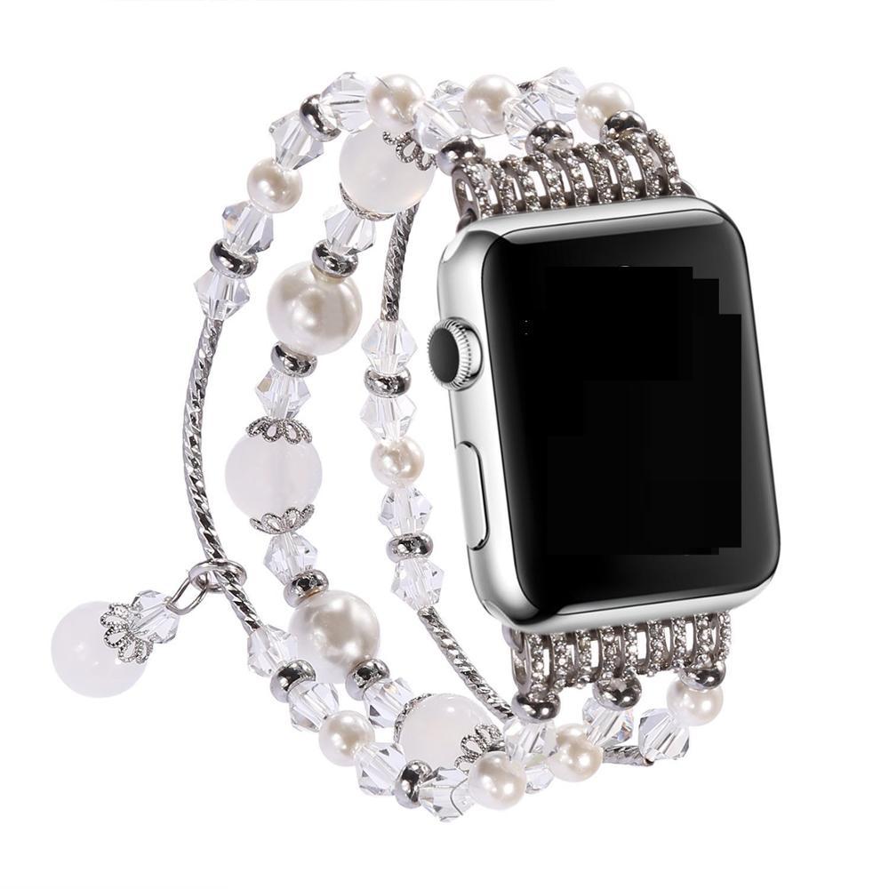 Elastisches Perlen-Uhrenarmband für Apple Watch 3
