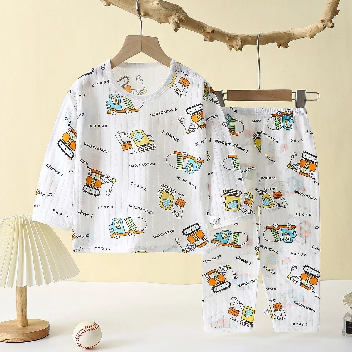 Baumwoll-Baby-Schlafanzug mit Cartoon-Motiv 3