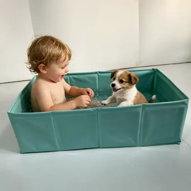 Faltbare Haustier-Badewanne 2