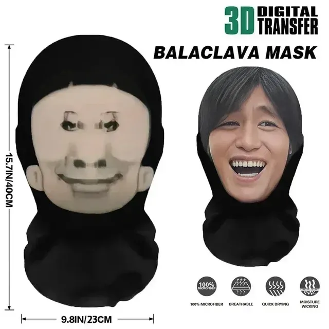 3D-Gesichtsmaske-Kopftuch aus Eisseide 2