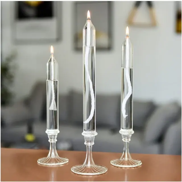 Glas-Stumpenkerzen-Set 2