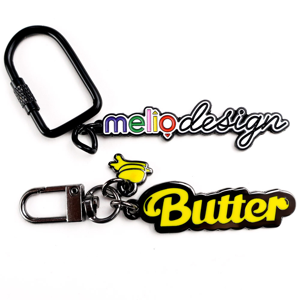 Gravierter Metall Emaille Schlüsselanhänger Personalisiert 2