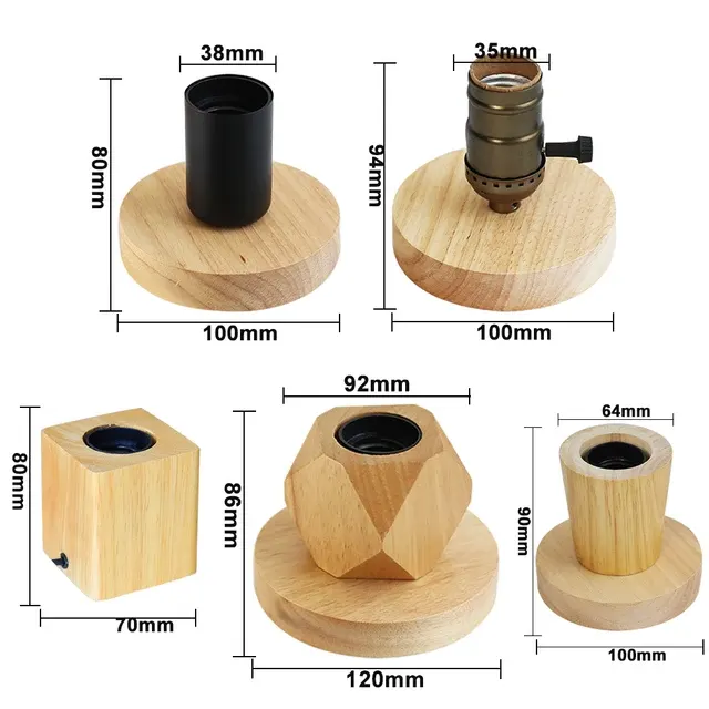 Holz-Tischlampe 2