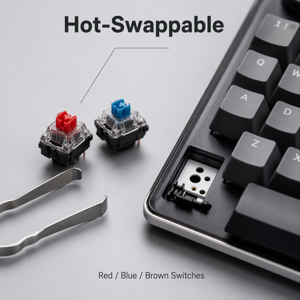 Kabellose mechanische Tastatur 3