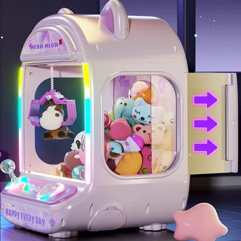 Münzbetriebene Mini-Klauenspiel-Kranmaschine für Kinder