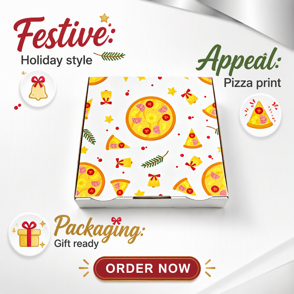 Kompostierbare Pizzakartons aus Kraftpapier